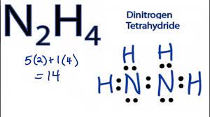 N2h4 Lewis Structure How To Draw The Lewis Structure For N2h4 Youtube