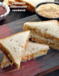 Vegetable Mayonnaise Sandwich Recipe How To Make Veg Mayo Sandwich Recipe Recipe Mayonnaise Sandwich Recipes Sandwiches