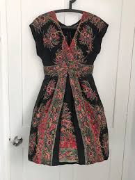 Warehouse Paisley Black Dress Women S Fashion Dresses Sets Dresses On Carousell