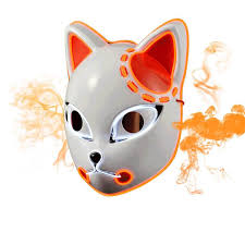 Maybe you would like to learn more about one of these? Demon Slayer Fox Mask Cosplay Cold Light Led Mask Fashionseer