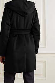 Max mara manuela camel hair coat. Max Mara Rialto Hooded Belted Camel Hair Coat Black Editorialist