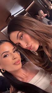 hangin out with my girl @haileybieber & @justinbieber at the @rhode pop up 