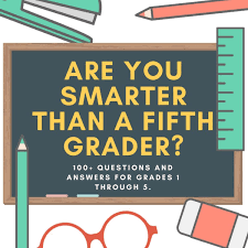 May 25, 2021 · a comprehensive database of more than 16 elementary test quizzes online, test your knowledge with elementary test quiz questions. Are You Smarter Than A 5th Grader Quiz Questions And Answers Wehavekids