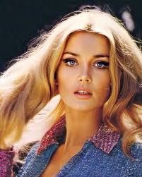 Barbara Bouchet, 1960s. Obviously she was gorgeous. Obviously she's famous  for playing "miss moneypenny" in Casino Royale but what I love so much  about this image is her make up. It doesn't