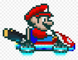 Download transparent mario pixel png for free on pngkey.com. Super Mario Kart Mario Sprite Clipart Png Download Pixel Art Mario Kart Transparent Png Vhv