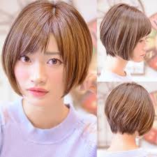 上品で色っぽい前下がりショートボブ shiko kajihara メイズ ショートボブ 前髪 ショートボブ 丸顔 ショートボブ