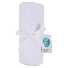 White fleece blanket, tissue sample. Fred Flo White Cotbed Fleece Blanket Tesco Groceries