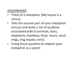 The poem is about the experience of black americans in chicago in the 1940s, when racial discrimination forced many impoverished families into cramped and unsanitary housing units known as kitchenettes. Extended Metaphor Poem Ppt Video Online Download