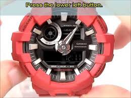 Cara setting jam g shock ga 100 analog digital setting. Casio Ga 700 Operation Video Time And Date Setting Youtube