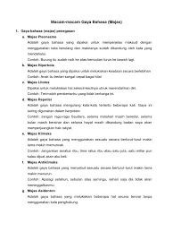 Gaya bahasa perbandingan, gaya bahasa pertentangan, gaya bahasa sindiran, dan gaya bahasa penegasan. Macam Macam Gaya Bahasa
