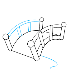 How to draw a closed ordinary door step2. How To Draw A Bridge Really Easy Drawing Tutorial