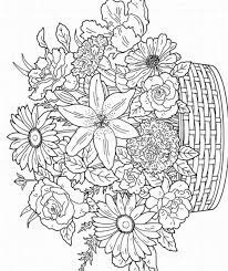 We have vases and bouquets, flower patterns, a bird or a butterfly. Flowers Coloring Pages For Adults Coloring Home