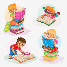 Set Of Small Children Reading A Book Reading Book Children Png And Vector With Transparent Background For Free Download In 2020 Books To Read Cartoon Background Kids Reading