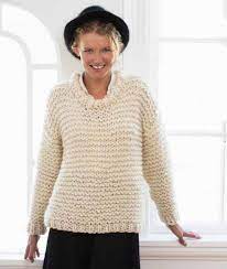 Oversized fit, bracelet sleeves, and a longer hem in the back. Easy And Quick Chunky Knit Sweater Free Knitting Pattern Chunky Knit Sweater Pattern Chunky Knit Sweater Pattern Free Knitting Patterns Free Sweater