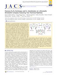 Последние твиты от dennis mantz (@dennismantz). Pdf Pairwise H 2 D 2 Exchange And H 2 Substitution At A Bimetallic Dinickel Ii Complex Featuring Two Terminal Hydrides