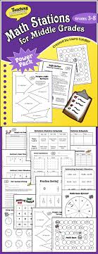 Math Stations For Middle Grades Grades 3 Through 8 Ebook From Laura Candler Strategies And Printables For Math Stations Upper Elementary Math Centers Math