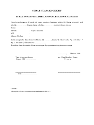 Download surat kuasa untuk pengambilan barang di kantor pos format administrasi desa. Surat Kuasa Kolektif