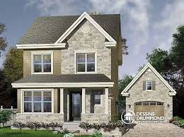 Plan De Maison Unifamiliale Edward 2 No 2771 Craftsman House Plans Narrow Lot House Plans Country Style House Plans