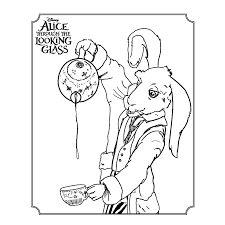 Print these full size coloring pages of alice, mad hatter, cheshire cat and white rabbit. Theetijd Met De Maartse Haas Coloring Pages For Kids
