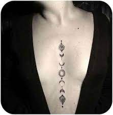 Tattoo Moon Phases Middle 50 Best Ideas Chest Tattoos For Women Tattoos Moon Tattoo