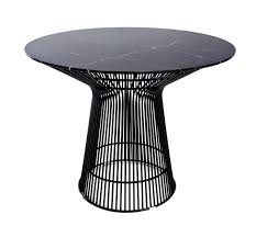 Replica Warren Platner Wire Dining Table Black Powdercoated Marble Top 100cm Wire Dining Table Platner Dining Table Dining Table Marble
