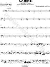 Canon In D Partitura Piano Download Johann Pachelbel Canon In D Sheet Music Cello Trombone Bassoon Baritone Horn Or Double Bass In D Major Download Print Pachelbel S Canon Sheet Music Cello Sheet Music
