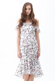 Try drive up, pick up, or same day delivery. Cocktails Night Floral Printed Bodycon Dress In White Retro Indie And Unique Fashion