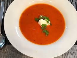 Frische Tomatensuppe Von Djbaraka Chefkoch Frische Tomatensuppe Tomatensuppe Tomaten Suppe