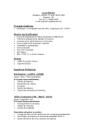 PDF) Lúcio Palmieri Resumo das Qualificações