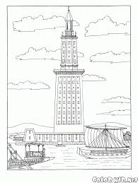 Kostenlose ausmalbilder in einer vielzahl von themenbereichen zum ausdrucken und. Malvorlagen Leuchtturm Von Alexandria