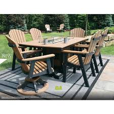 Add these minimalistic 2×4 adirondack chairs to your backyard or garden and have a totally appealing time outside! Berlin Gardens Adirondack 7pc Fire Pit Dining Set Quality Woods Furniture