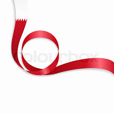 Bahrain Flag Wavy Abstract Background Stock Vector Colourbox