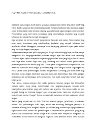 Dasar ini juga adalah untuk memastikan penggunaan sumber negara pada tahap yang optimum untuk mengelakkan. Doc Paradigma Pertanian Indonesia Nofriza Kaswin Academia Edu