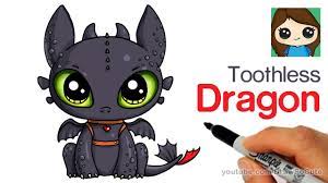 How to draw minion easy drawing tutorials? How To Draw A Cute Dragon Easy Toothless Youtube