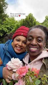 Wonderful day out with @eva_rose_3 learning rose aromatherapy 🌹#goodtimes  #oldfriends #naturalskincare