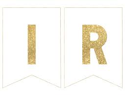 This trendy happy birthday banner features black and white stripes, gold foil wreaths, and bright pink letters! Gold Free Printable Template Free Printable Happy Birthday Banner Novocom Top