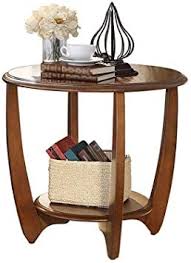 The circular shape makes this. Zaybj End Table Wooden Small Round Side Deck Table Double Storage For Home Office Living Solid Wood Side Table Coffee Table For Office Sofa Table With Storage