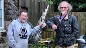 Johnny vegas appeared to be in genuine emotional distress as he struggled to set up a campsite business on carry on glamping (c4). Harrogate Sculptor Helps Johnny Vegas With New Tv Show The Stray Ferret