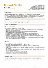 Clerical Resume Samples Qwikresume