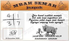 Syair Sgp Mbah Semar 24 Desember 2020 Keluaran Togel