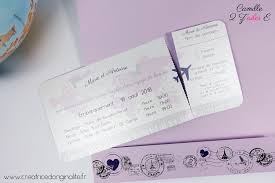 On s'envole avec la carte d'invitation anniversaire billet d'avion ! Camille 2 Z Ailes E Faire Part Pochette Voyage Billet D Avion