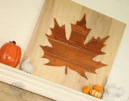 Maybe you would like to learn more about one of these? Oversized Maple Leaf Silhouette From Reclaimed Wood The Kim Six Fix