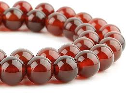 Natural Red Agate Beads for Jewelry Making - Carnelian Stone Beads Gemstone  Beads for Bracelets, 6mm Round Loose Crystal Beads (58-60pcs, 6mm, Red ...