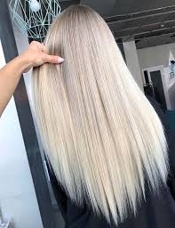 Gorgeous Long Sleek Straight Blonde Hairstyles For 2019 Straight Blonde Hair Long Sleek Hair Pretty Blonde Hair
