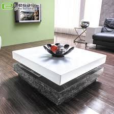 The white high gloss stak coffee table is available in either a rectangular or square version and also comes in walnut or chocolate coloured wood. China Modern High Gloss Square White Glass Coffee Table China Coffee Tables Tables