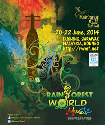 El rainforest world music festival (rwmf) es un festival anual de música de tres días sobre la diversidad de músicas del mundo, que se celebra en kuching, sarawak, malasia, con talleres de música diurnos, exhibiciones watch and listen. Rainforest World Music Festival 2014 Asian Itinerary