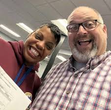 Meet Telecommunicator Erin Kafka. She will celebrate 10 years of service  this July. Erin says that while the job is challenging, the rewards are  endless. From initiating CPR during a 911 call