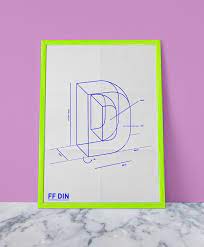 ff din promotional poster by celeste watson via behance graphic design posters zine design graphic design logo