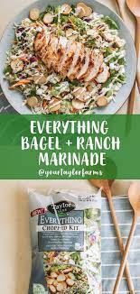 Everything Ranch Salad With Ranch Chicken In 2021 Recipes Easy Salad Recipes Delicious Salads