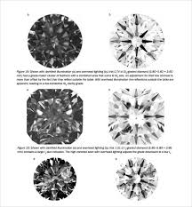 sample diamond grading chart template 6 free documents